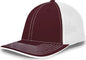 Pacific Headwear 404M Trucker Flexfit Cap Maroon White Maroon White / 6 1/2’’ 7’’