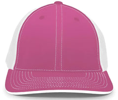 Pacific Headwear 404M Trucker Flexfit Cap Pink White