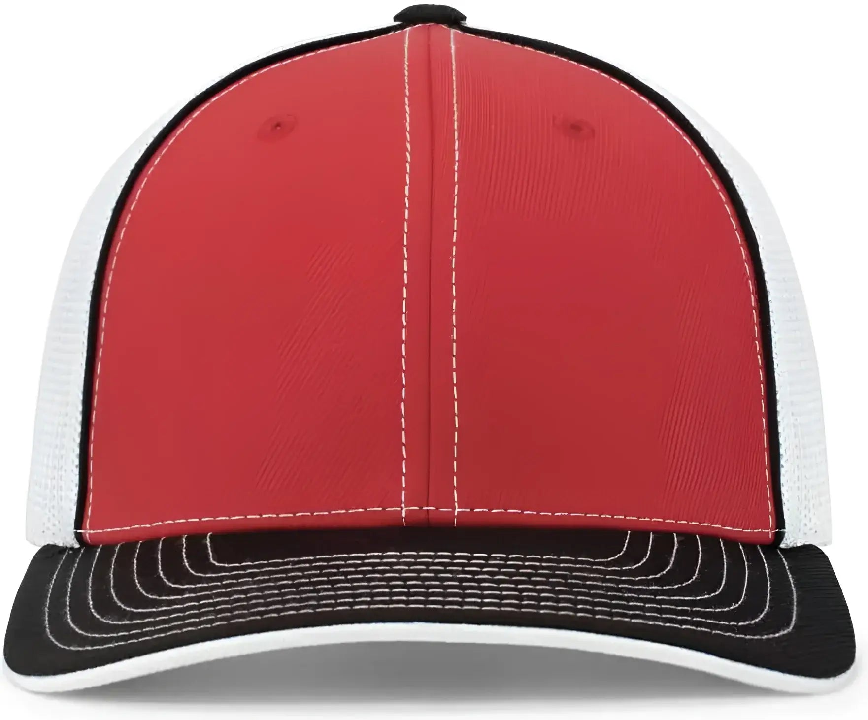Pacific Headwear 404M Trucker Flexfit Cap - Red Black