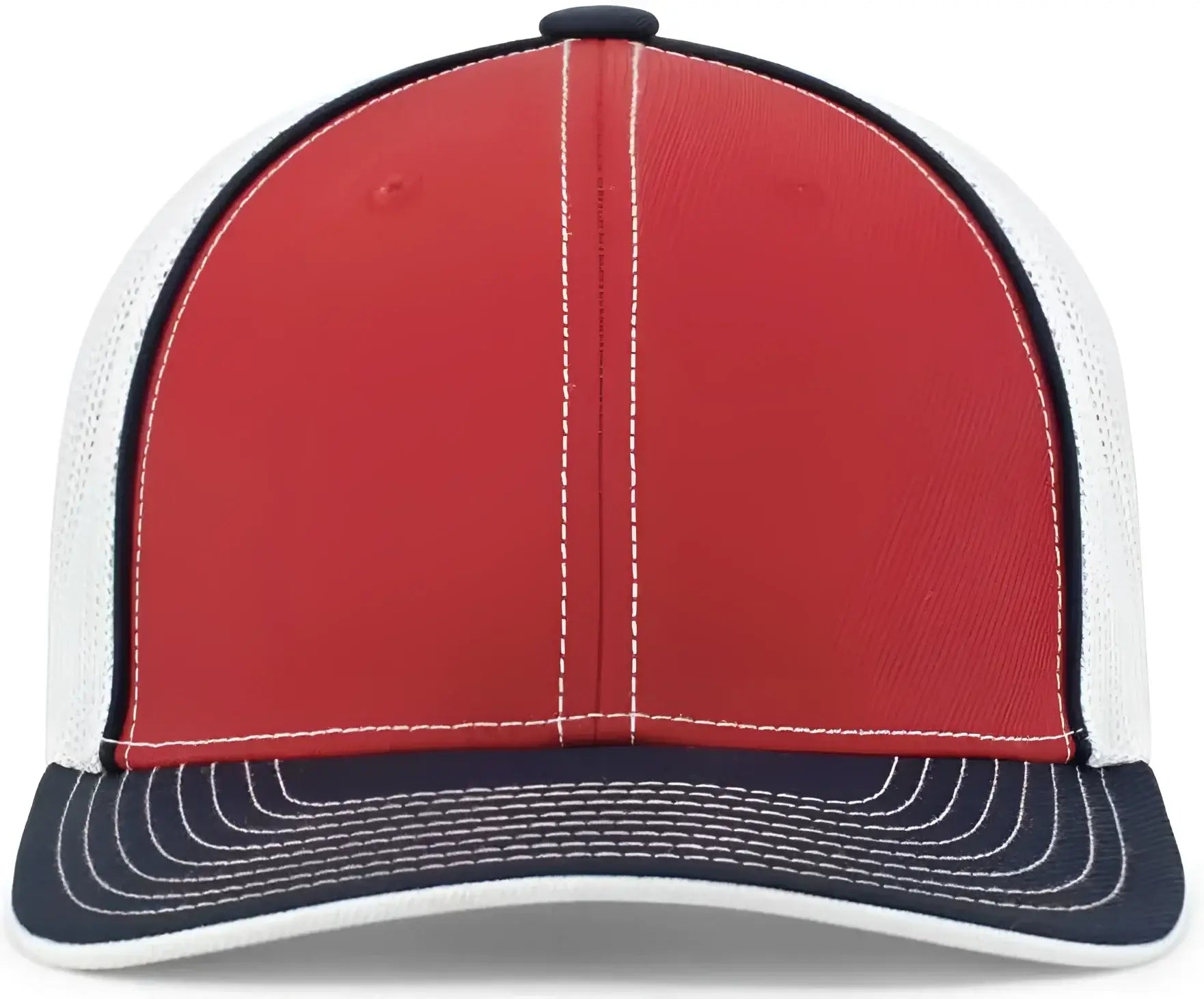 Pacific Headwear 404M Trucker Flexfit Cap - Red Navy