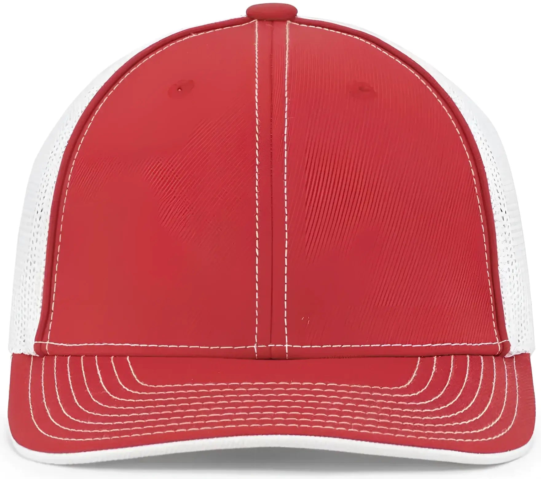 Pacific Headwear 404M Trucker Flexfit Cap - Red White