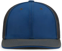 Pacific Headwear 404M Trucker Flexfit Cap - Royal Graphite