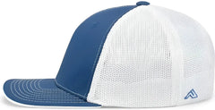 Pacific Headwear 404M Trucker Flexfit Cap Royal White