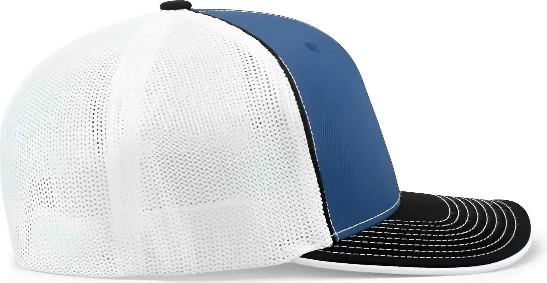 Pacific Headwear 404M Trucker Flexfit Cap - Royal White Black