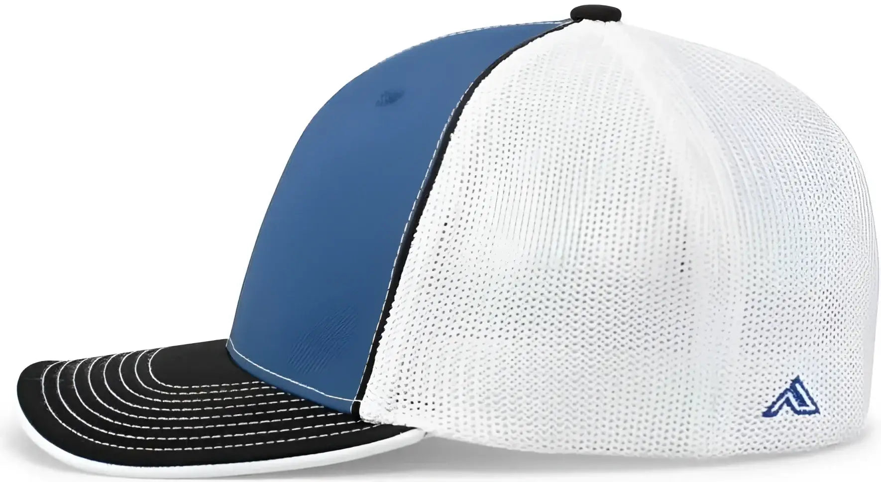 Pacific Headwear 404M Trucker Flexfit Cap - Royal White Black