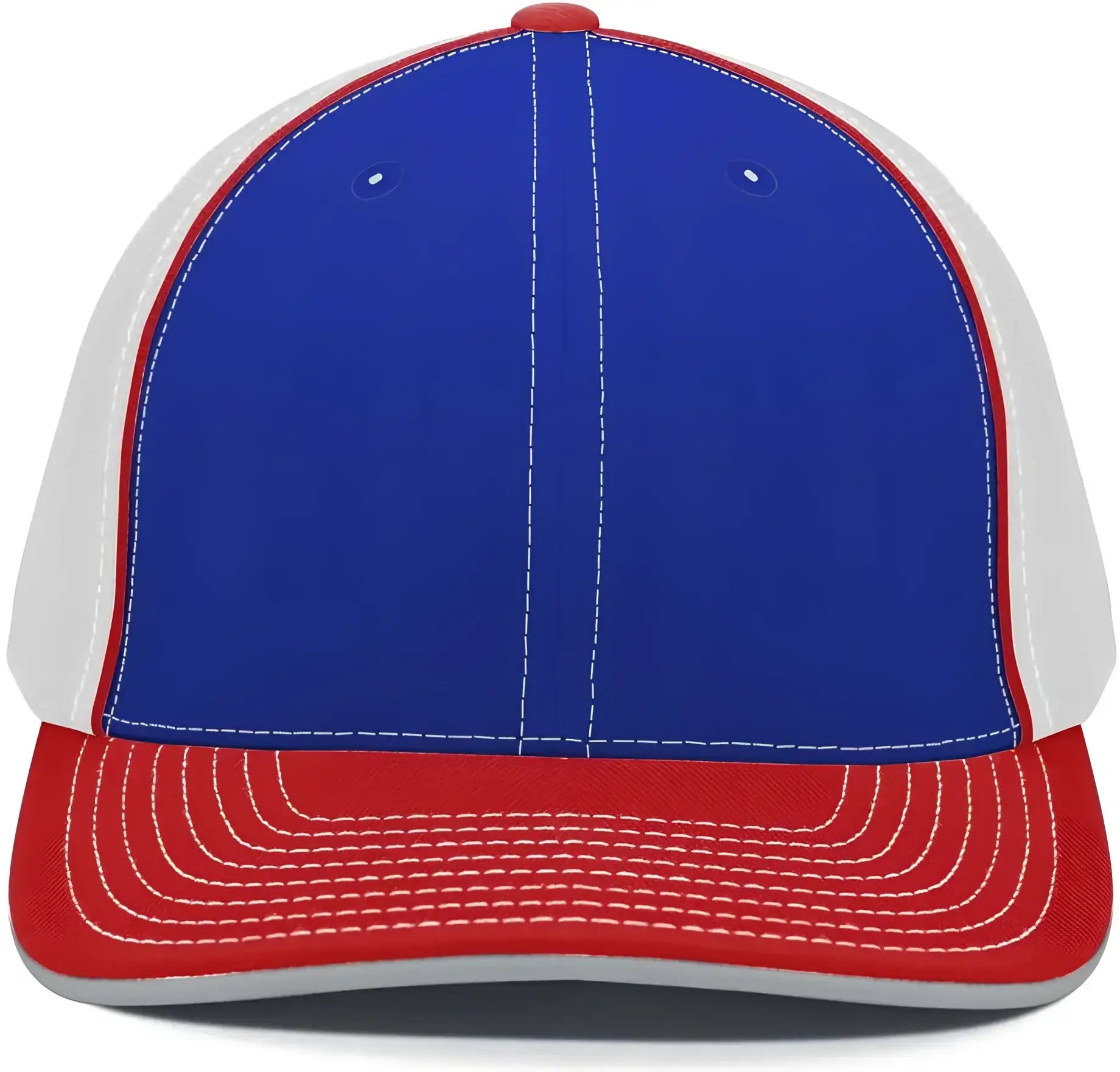 Pacific Headwear 404M Trucker Flexfit Cap - Royal White Red