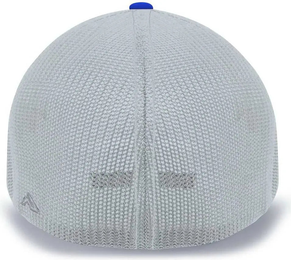 Pacific Headwear 404M Trucker Flexfit Cap - Silver Royal