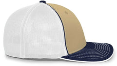Pacific Headwear 404M Trucker Flexfit Cap Vegas Gold Navy