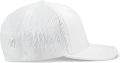 Pacific Headwear 404M Trucker Flexfit Cap White White