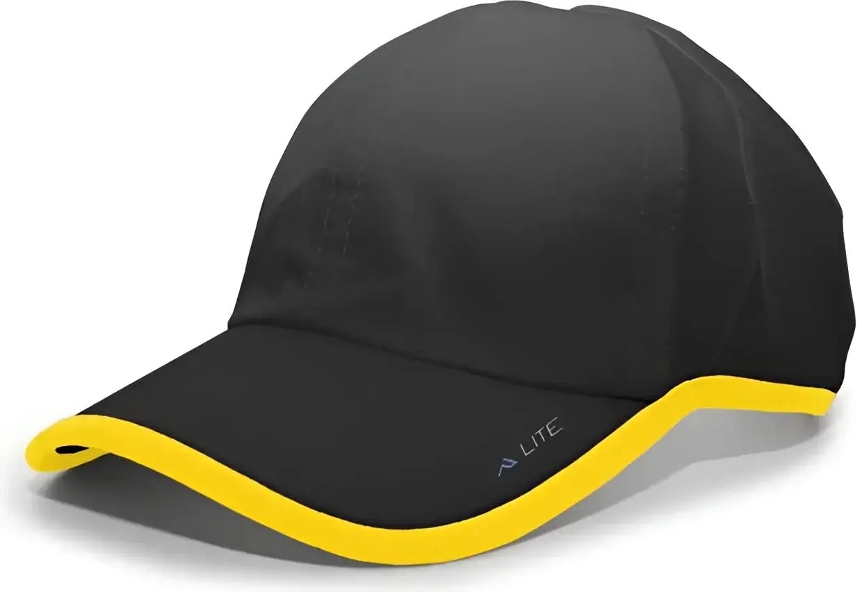 Pacific Headwear 410L Active Cap Hook-and-Loop Cap - Black Gold - Black Gold / 7’’ - 7 7/8’’