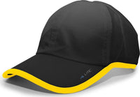 Pacific Headwear 410L Active Cap Hook-and-Loop Cap - Black Gold - Black Gold / 7’’ - 7 7/8’’