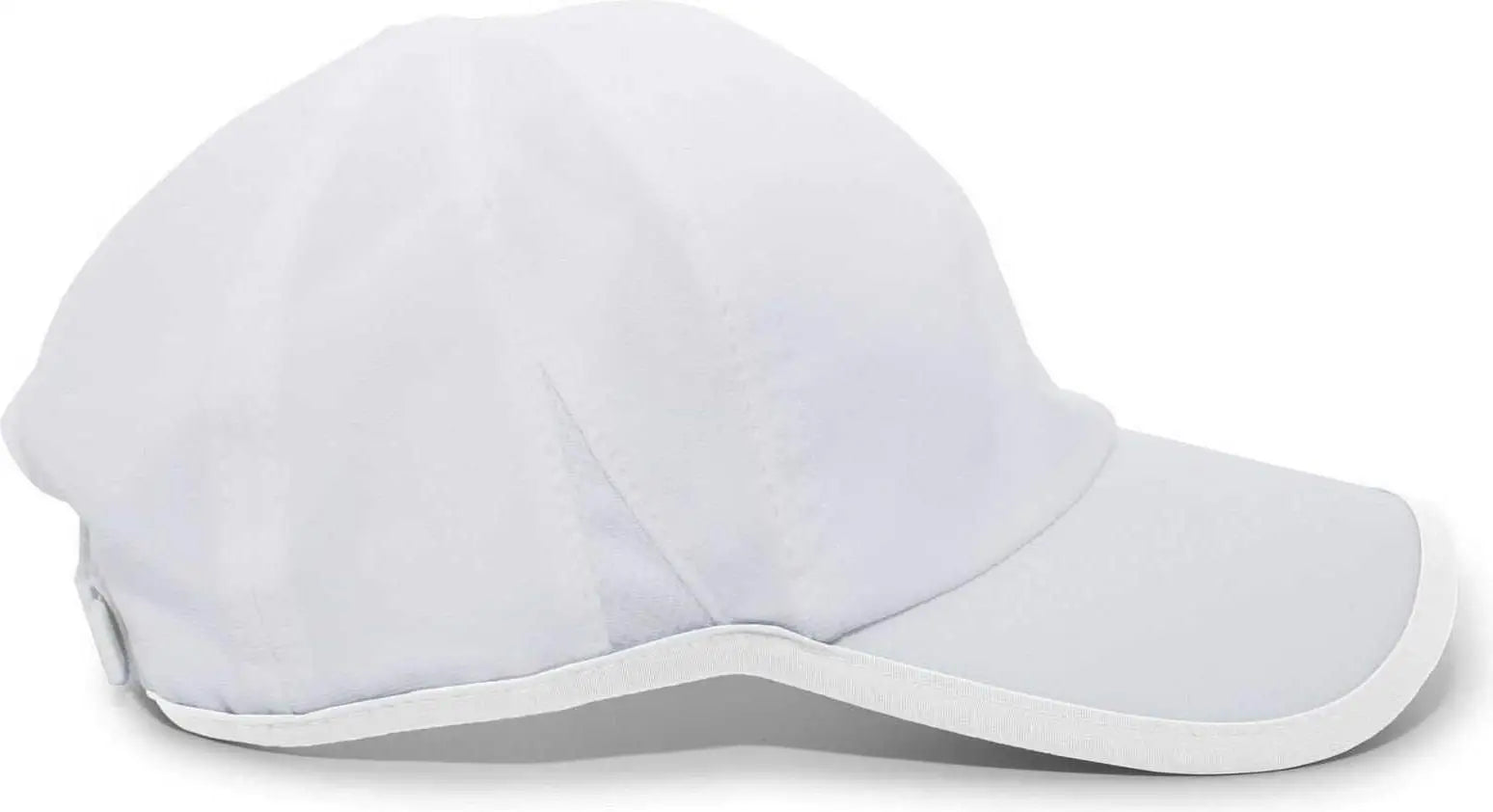 Pacific Headwear 410L Active Cap Hook-and-Loop Cap - White White - White White / 7’’ - 7 7/8’’