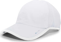 Pacific Headwear 410L Active Cap Hook-and-Loop Cap - White White - White White / 7’’ - 7 7/8’’