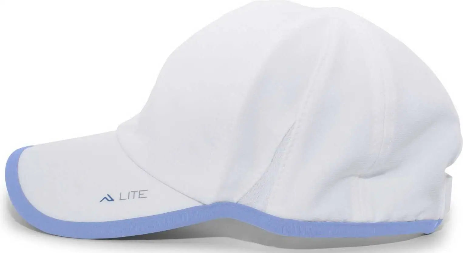 Pacific Headwear 410L Active Cap Hook-and-Loop Cap - White Columbia Blue - White Columbia Blue / 7’’ - 7 7/8’’