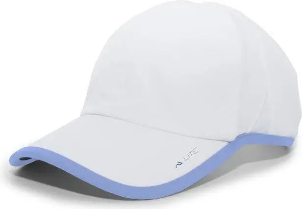 Pacific Headwear 410L Active Cap Hook-and-Loop Cap - White Columbia Blue - White Columbia Blue / 7’’ - 7 7/8’’