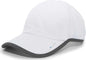 Pacific Headwear 410L Active Cap Hook-and-Loop Cap - White Graphite - White Dark Gray / 7’’ - 7 7/8’’