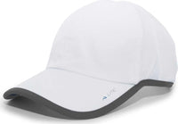 Pacific Headwear 410L Active Cap Hook-and-Loop Cap - White Graphite - White Dark Gray / 7’’ - 7 7/8’’