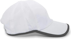 Pacific Headwear 410L Active Cap Hook-and-Loop Cap - White Graphite - White Dark Gray / 7’’ - 7 7/8’’