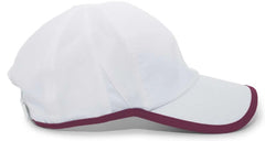 Pacific Headwear 410L Active Cap Hook-and-Loop Cap - White Maroon - White Maroon / 7’’ - 7 7/8’’