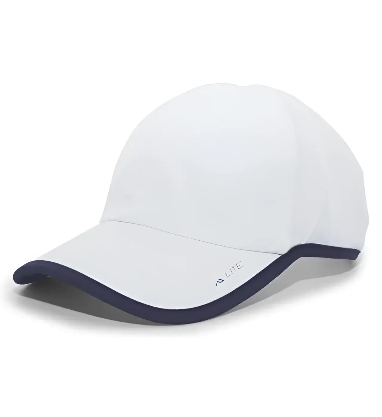 Pacific Headwear 410L Active Cap Hook-and-Loop Cap - White Navy - White Navy / 7’’ - 7 7/8’’