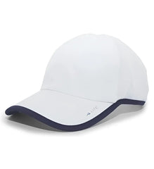 Pacific Headwear 410L Active Cap Hook-and-Loop Cap - White Navy - White Navy / 7’’ - 7 7/8’’