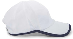 Pacific Headwear 410L Active Cap Hook-and-Loop Cap - White Navy - White Navy / 7’’ - 7 7/8’’