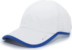 Pacific Headwear 410L Active Cap Hook-and-Loop Cap - White Royal - White Royal / 7’’ - 7 7/8’’