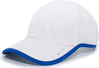 Pacific Headwear 410L Active Cap Hook-and-Loop Cap - White Royal - White Royal / 7’’ - 7 7/8’’