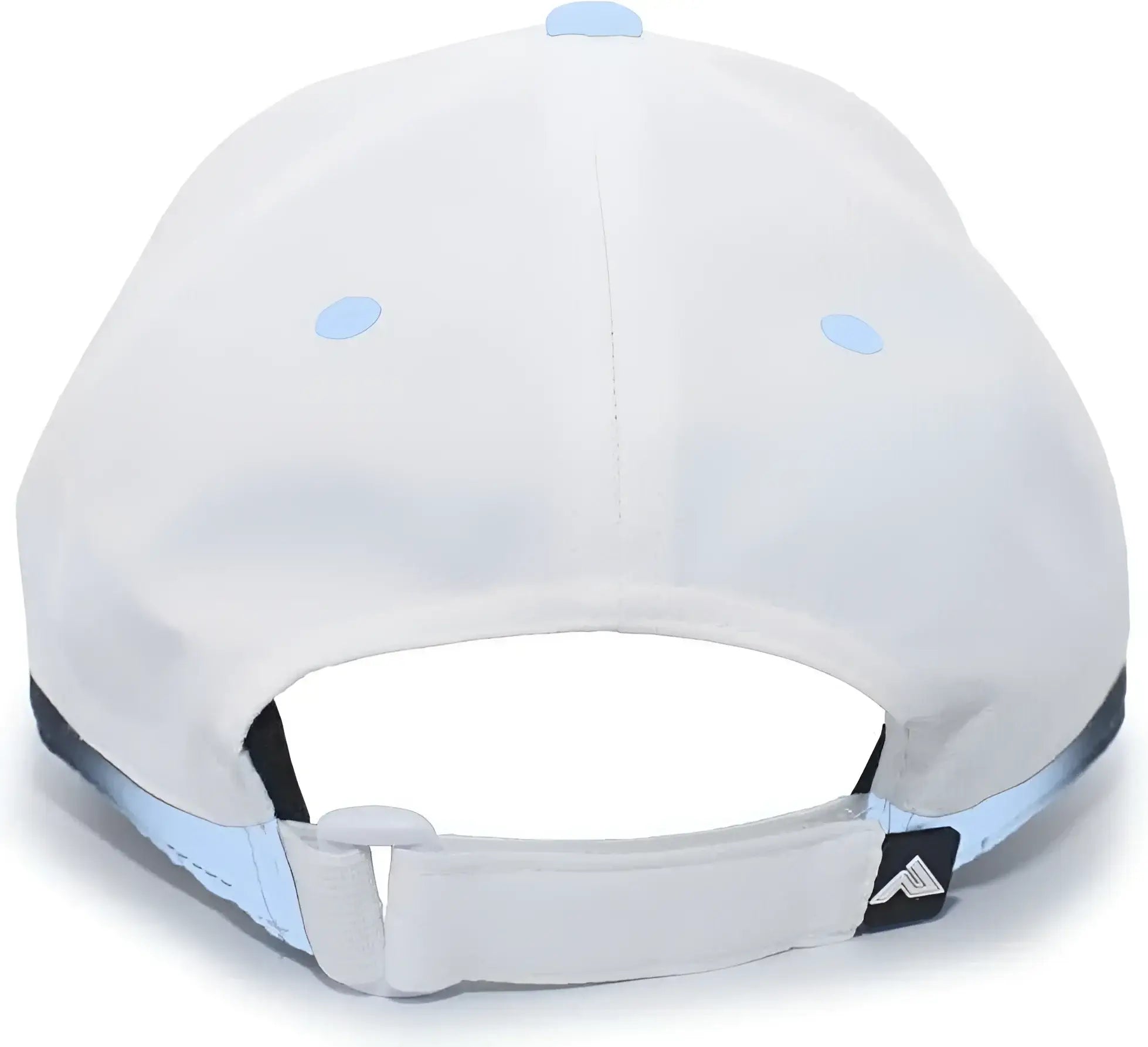 Pacific Headwear 416L Running Cap Hook-and-Loop Cap - White Columbia Blue - White Columbia Blue / 7’’ - 7 7/8’’