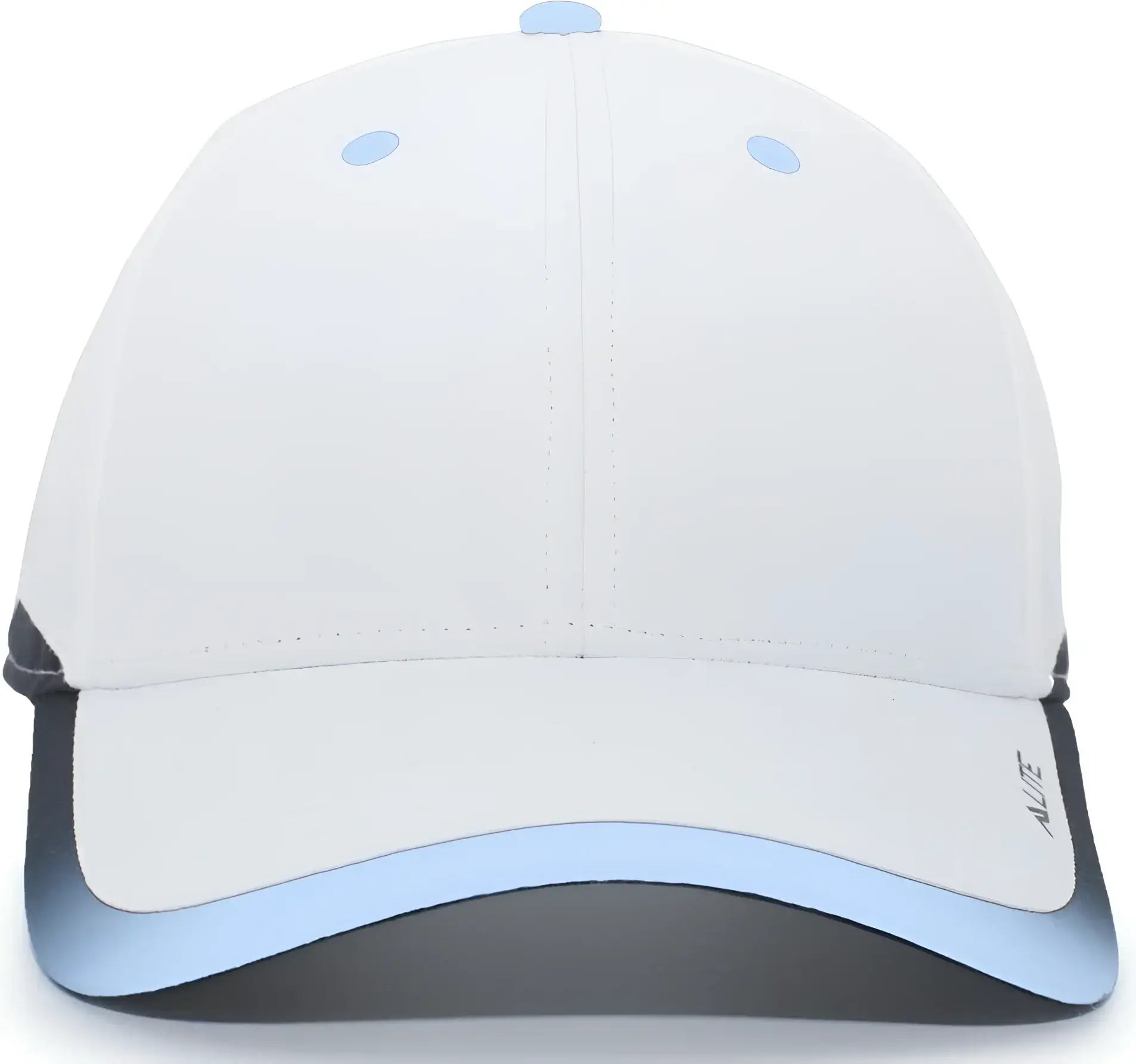 Pacific Headwear 416L Running Cap Hook-and-Loop Cap - White Columbia Blue - White Columbia Blue / 7’’ - 7 7/8’’