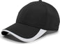 Pacific Headwear 424L Active Cap Hook-and-Loop Cap - Black White - Black White / 7’’ - 7 7/8’’