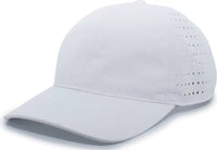 Pacific Headwear 425L Light Weight Perforated Hook and Loop Cap Silver Silver / 7’’ 7 7/8’’