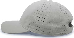 Pacific Headwear 425L Light-Weight Perforated Hook-and-Loop Cap - Silver - Silver / 7’’ - 7 7/8’’