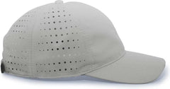 Pacific Headwear 425L Light-Weight Perforated Hook-and-Loop Cap - Silver - Silver / 7’’ - 7 7/8’’