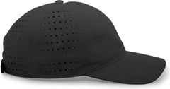 Pacific Headwear 425L Lite Series Perforated Cap - Black - Black / 7’’ - 7 7/8’’