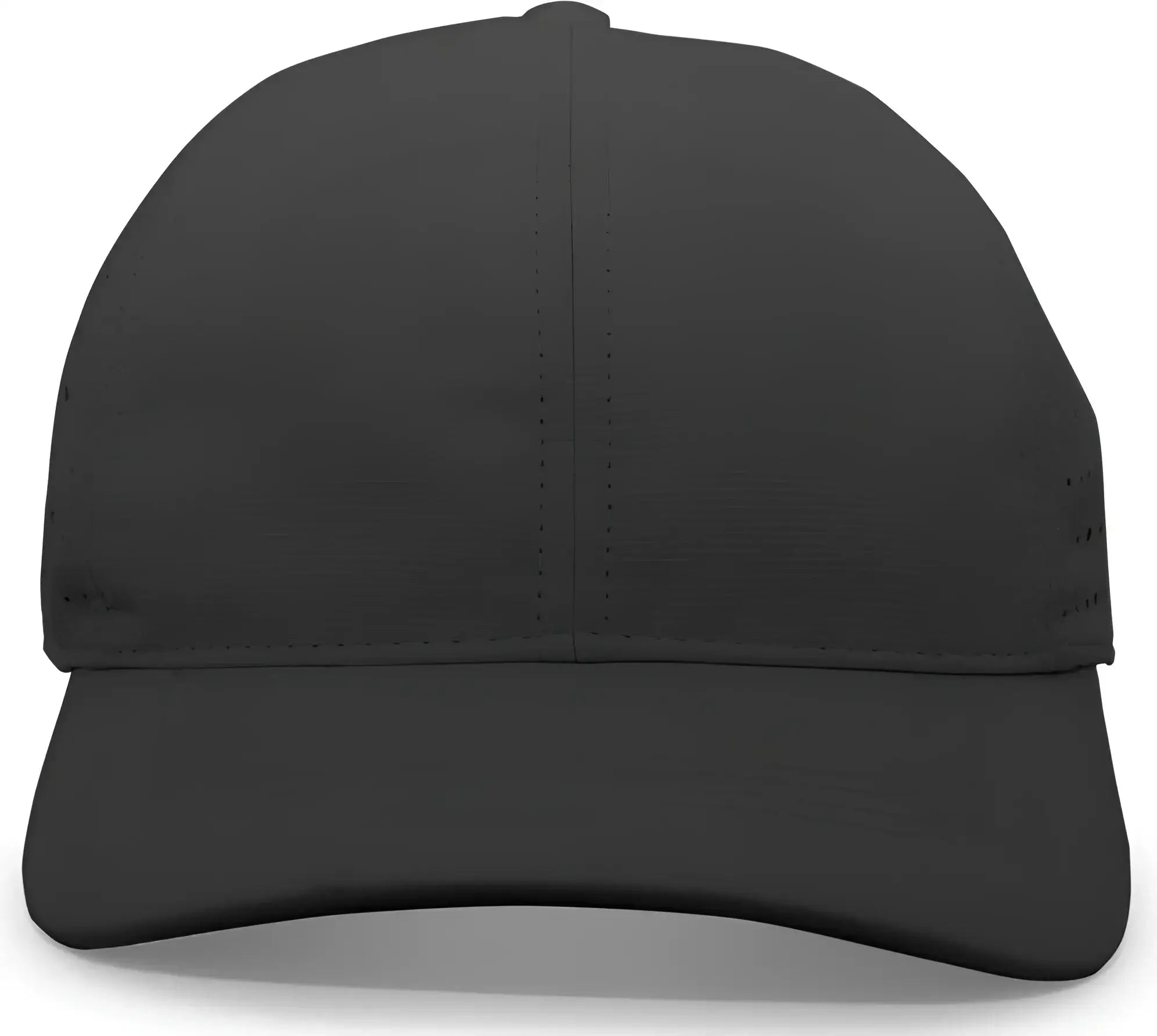 Pacific Headwear 425L Lite Series Perforated Cap - Black - Black / 7’’ - 7 7/8’’