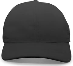 Pacific Headwear 425L Lite Series Perforated Cap - Black - Black / 7’’ - 7 7/8’’