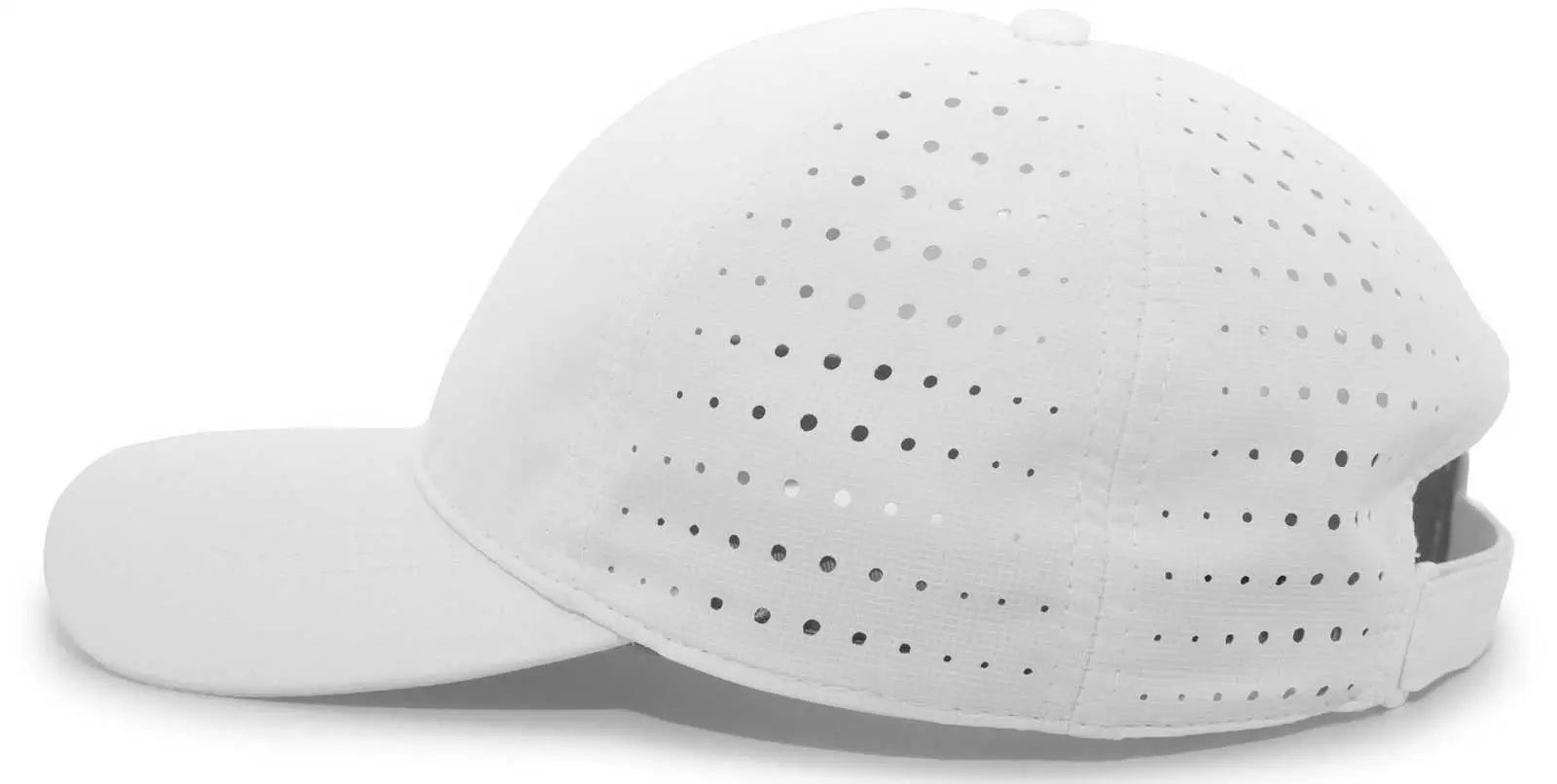 Pacific Headwear 425L Lite Series Perforated Cap - White - White / 7’’ - 7 7/8’’