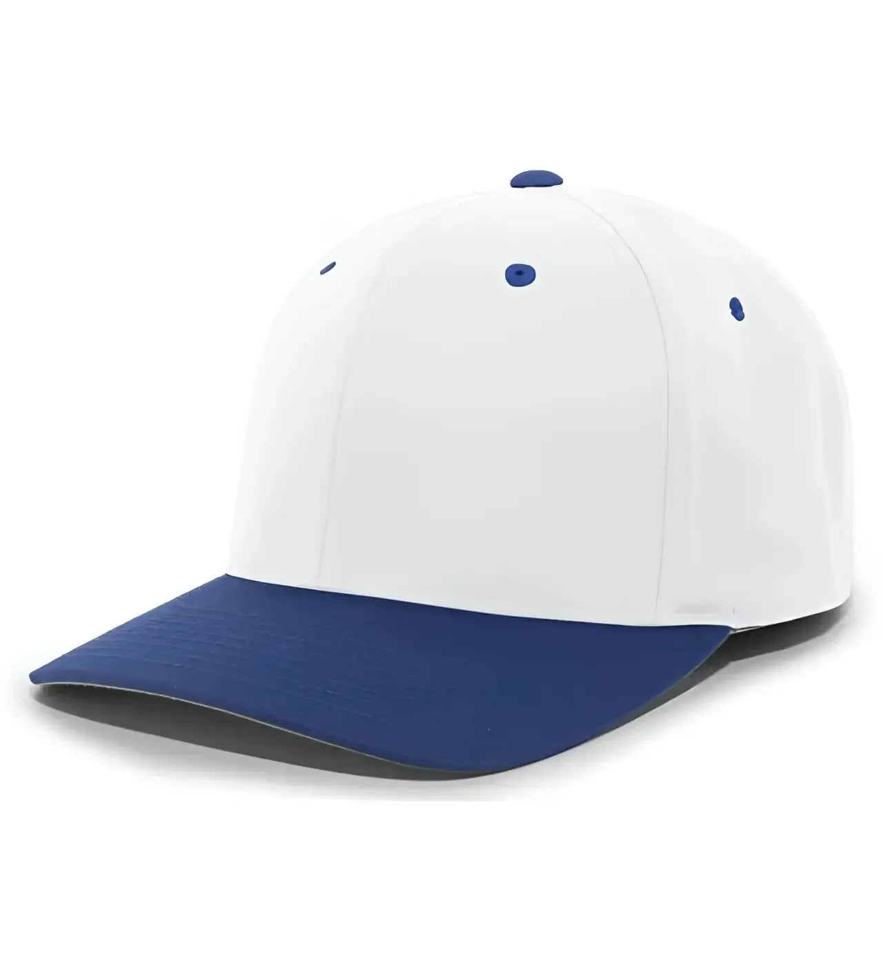 Pacific Headwear 430C Cotton-Poly Flexfit Cap - White Royal