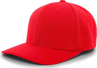 Pacific Headwear 487F P-Tec Performance Flexfit Cap - Red - Red / 6 7/8’’ - 7 3/8’’