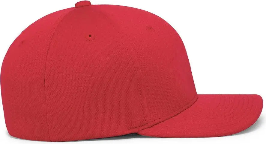Pacific Headwear 487F P-Tec Performance Flexfit Cap - Red