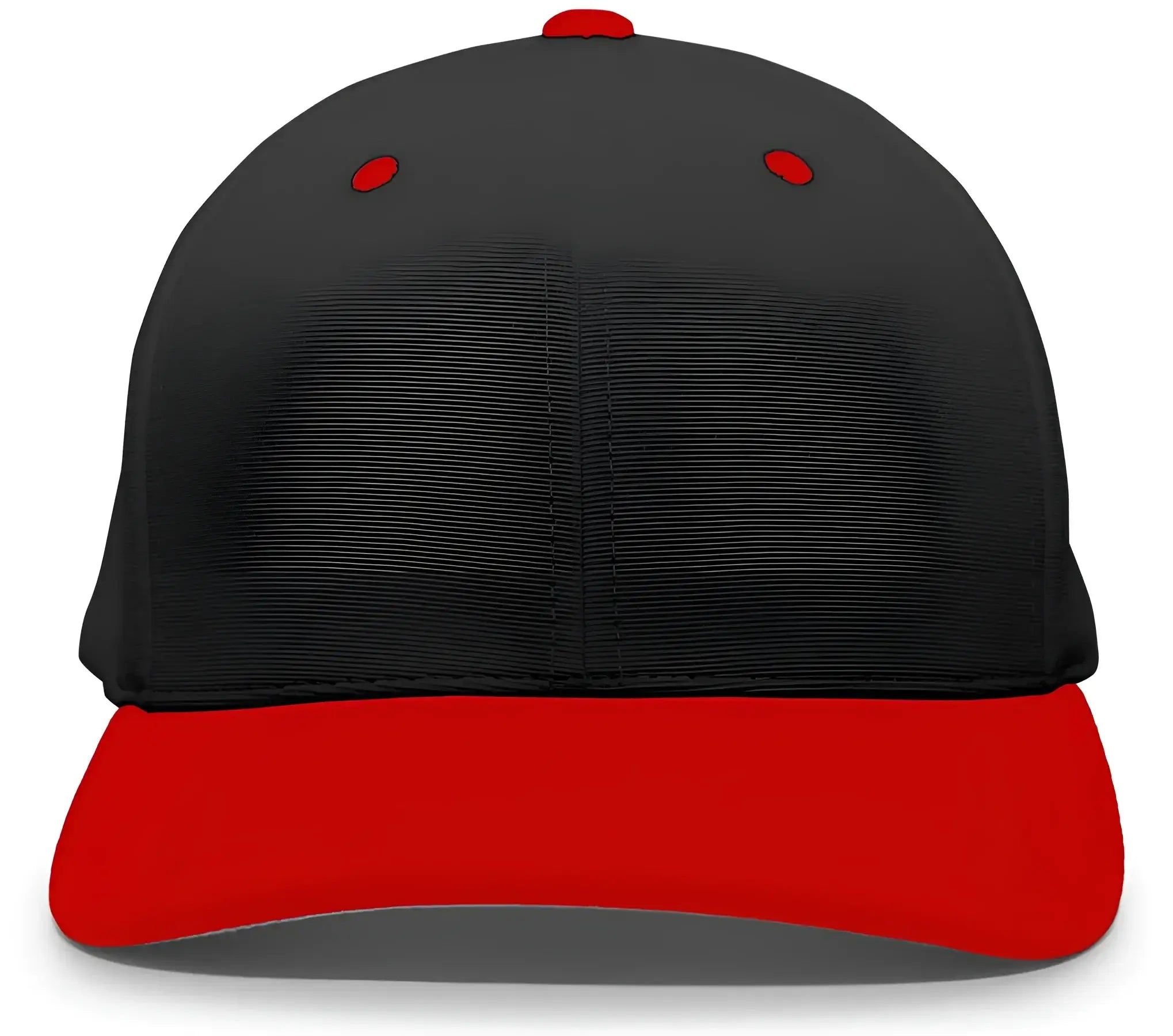 Pacific Headwear 498F M2 Performance Flexfit Cap - Black Red