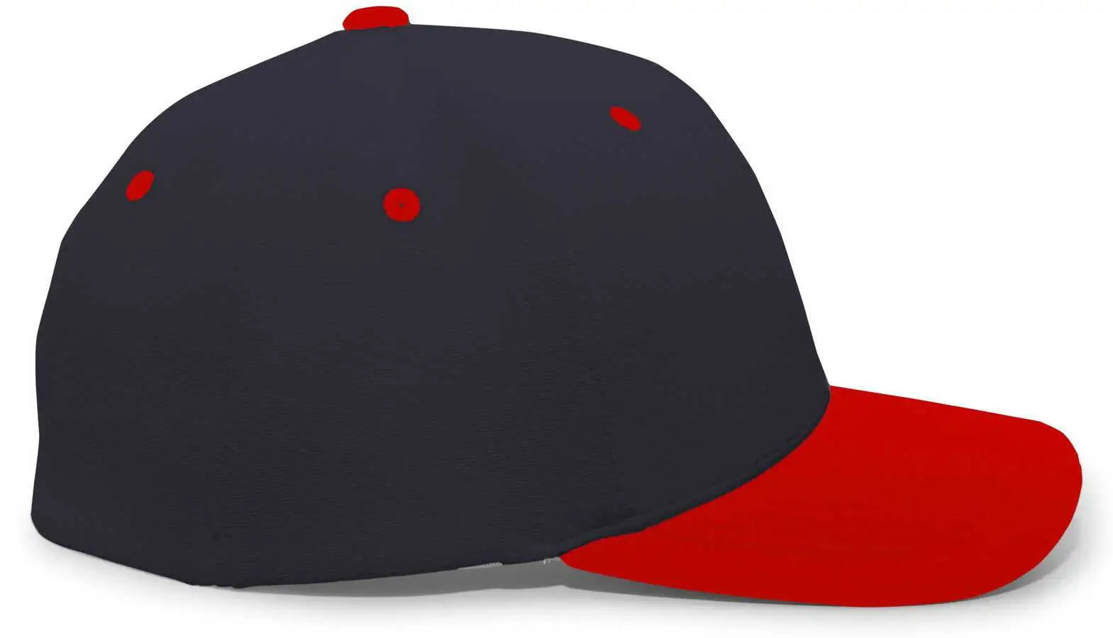 Pacific Headwear 498F M2 Performance Flexfit Cap - Navy Red