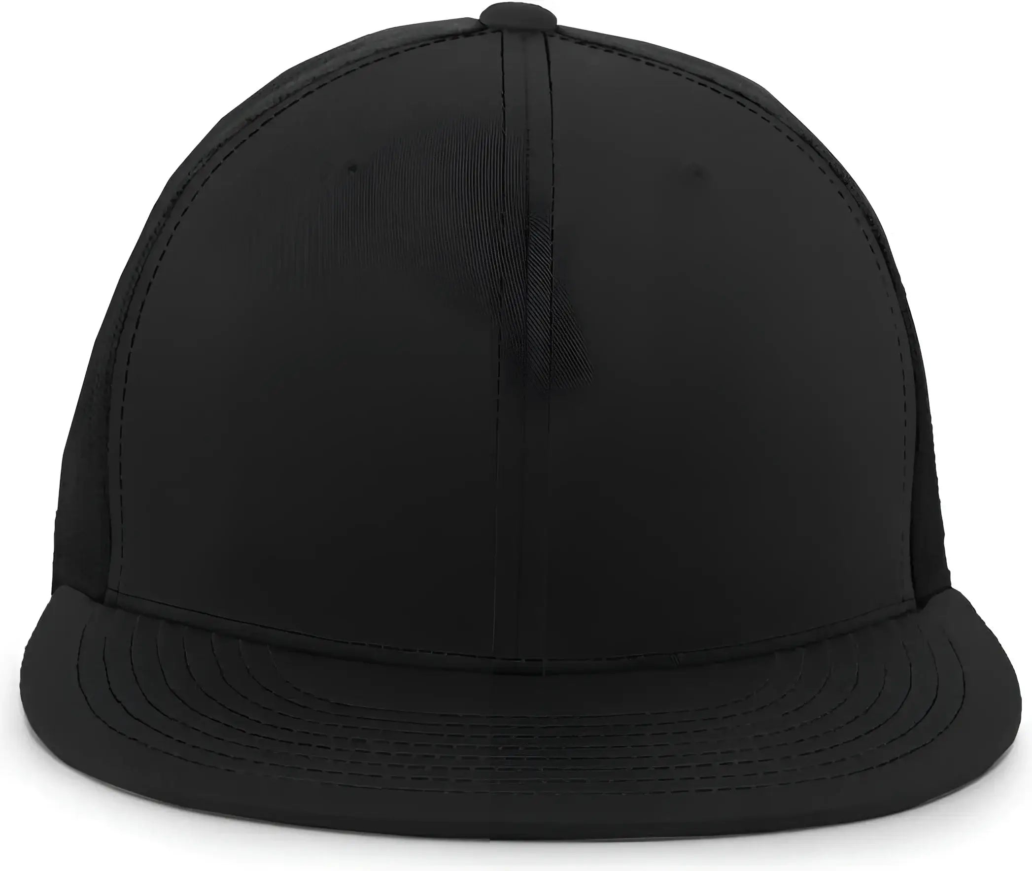 Pacific Headwear 4D3 D-Series Trucker Snapback Cap - Black - Black / 7’’ - 7 7/8’’