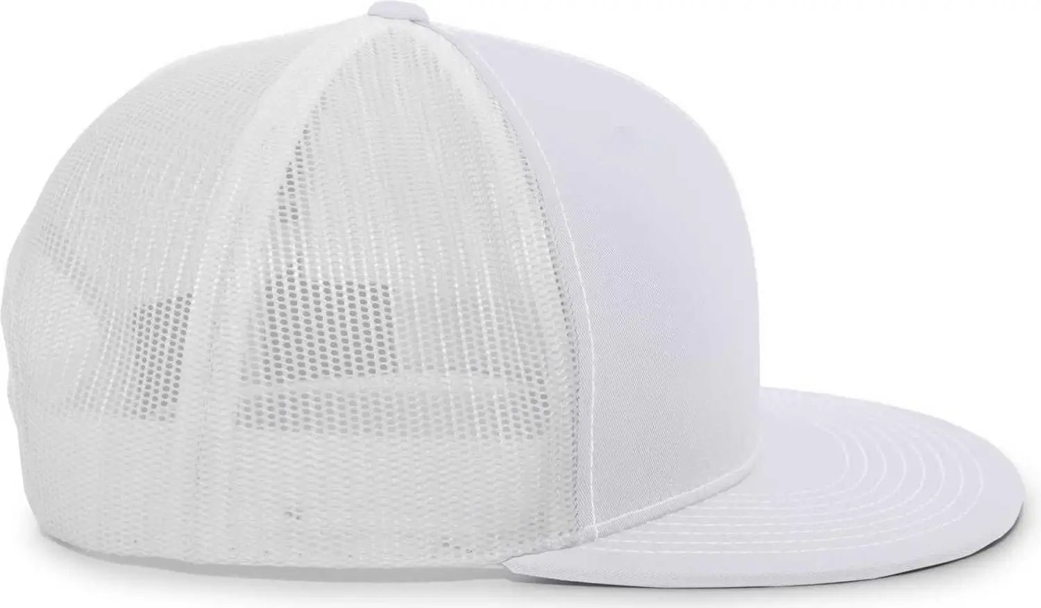 Pacific Headwear 4D3 D-Series Trucker Snapback Cap - Silver - Silver / 7’’ - 7 7/8’’