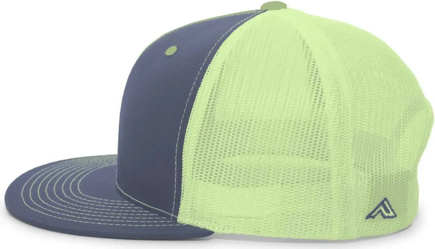 Pacific Headwear 4D3 Trucker D-Series Snapback Cap - Graphite Neon Yellow - Dark Gray Yellow / 7’’ - 7 7/8’’