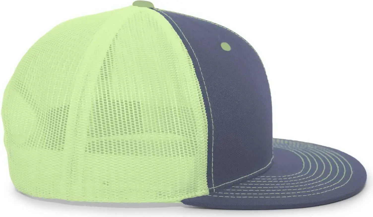Pacific Headwear 4D3 Trucker D-Series Snapback Cap - Graphite Neon Yellow - Dark Gray Yellow / 7’’ - 7 7/8’’