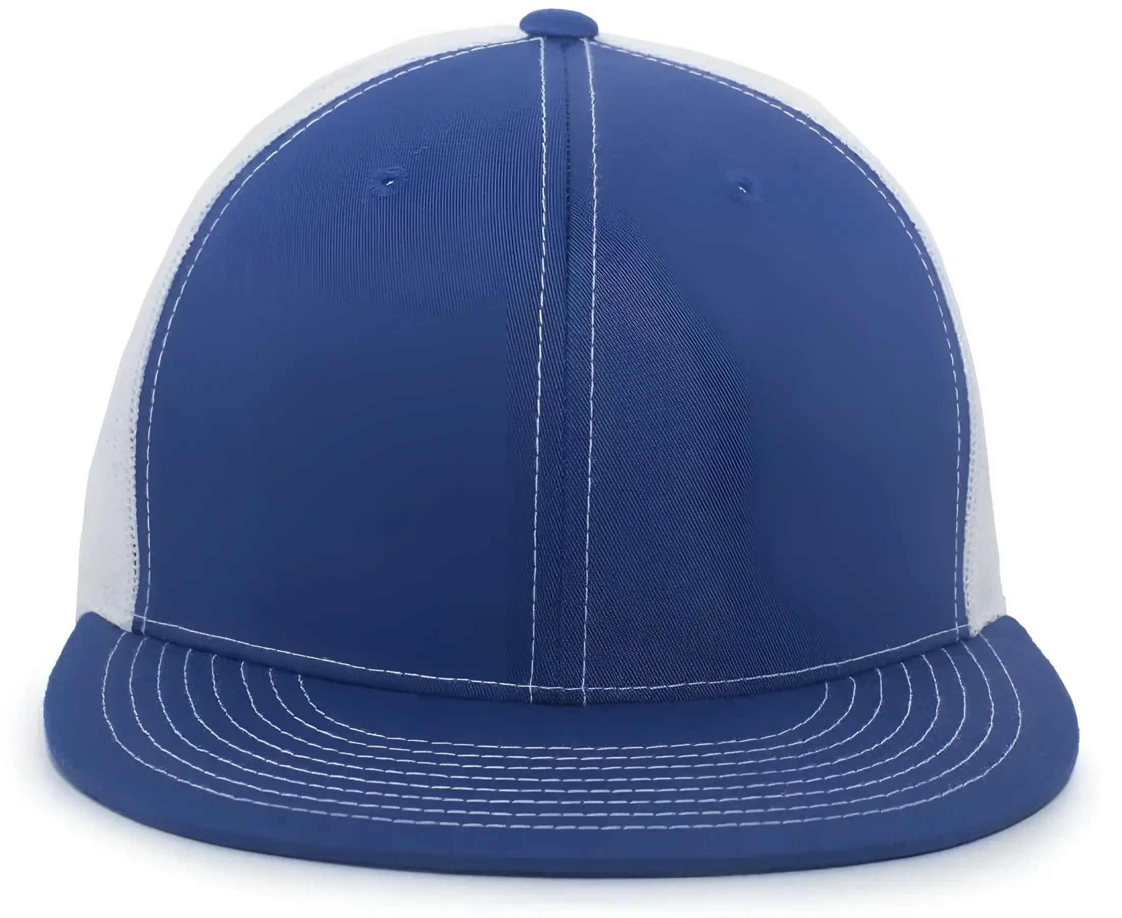 Pacific Headwear 4D3 Trucker D-Series Snapback Cap - Royal White - Royal White / 7’’ - 7 7/8’’