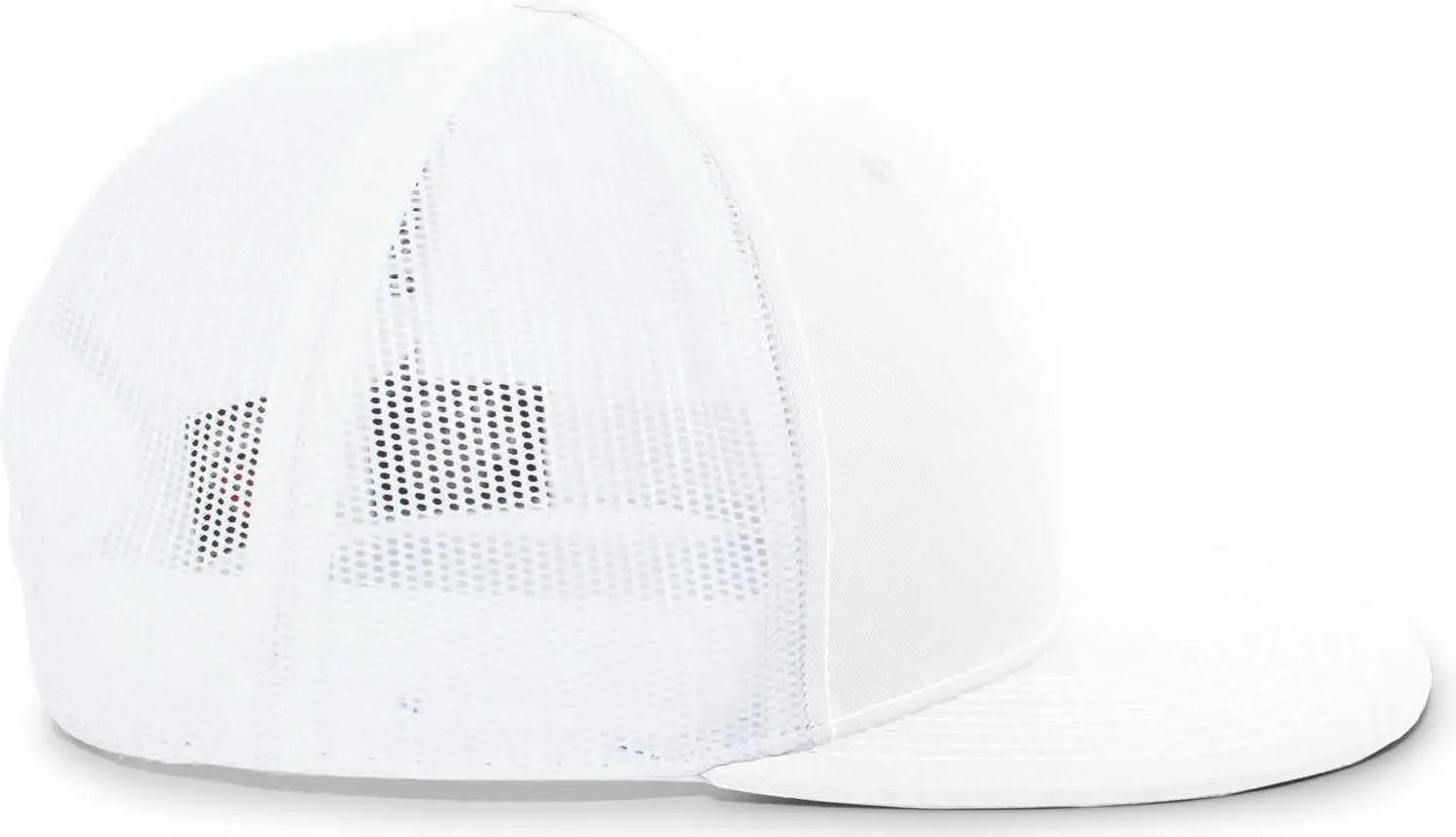 Pacific Headwear 4D3 Trucker D-Series Snapback Cap - White White - White White / 7’’ - 7 7/8’’
