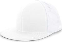 Pacific Headwear 4D3 Trucker D-Series Snapback Cap - White White - White White / 7’’ - 7 7/8’’
